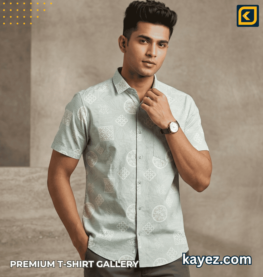 China Mix Cotton Short sleeve Shirt KS1093 China Mix Cotton Short sleeve Shirt KS1093