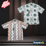 Mens Cuban Collar Short Sleeve Shirt Combo 1010