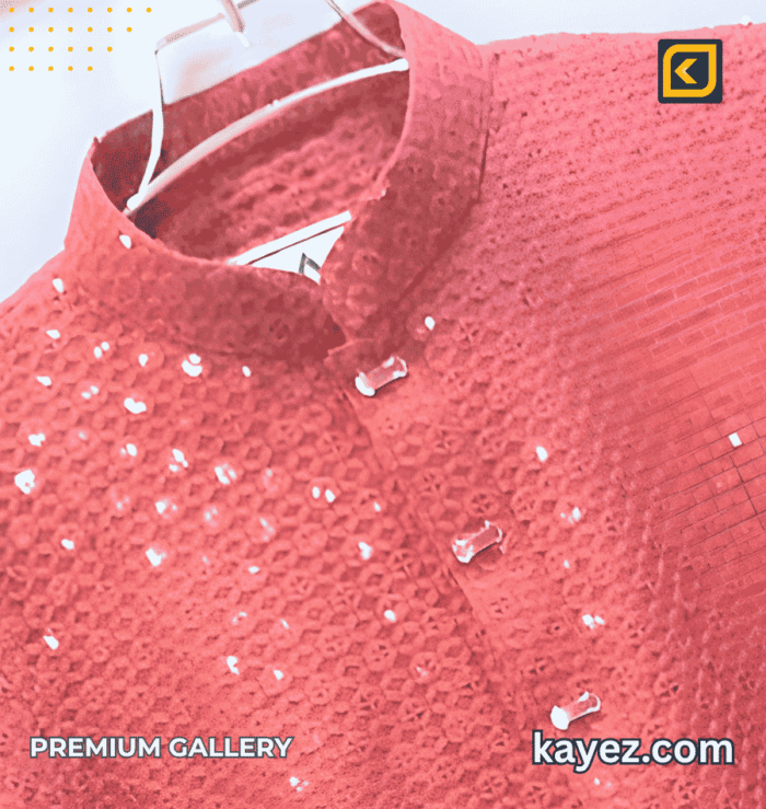 Sequin Embroidery Premium Panjabi KPJ1004 - Image 5