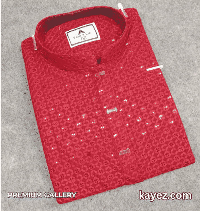Sequin Embroidery Premium Panjabi KPJ1004 - Image 2