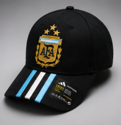 World Cup Embroidery Cap Argentina Cap - Black