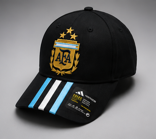 World Cup Embroidery Cap Argentina Cap - Black